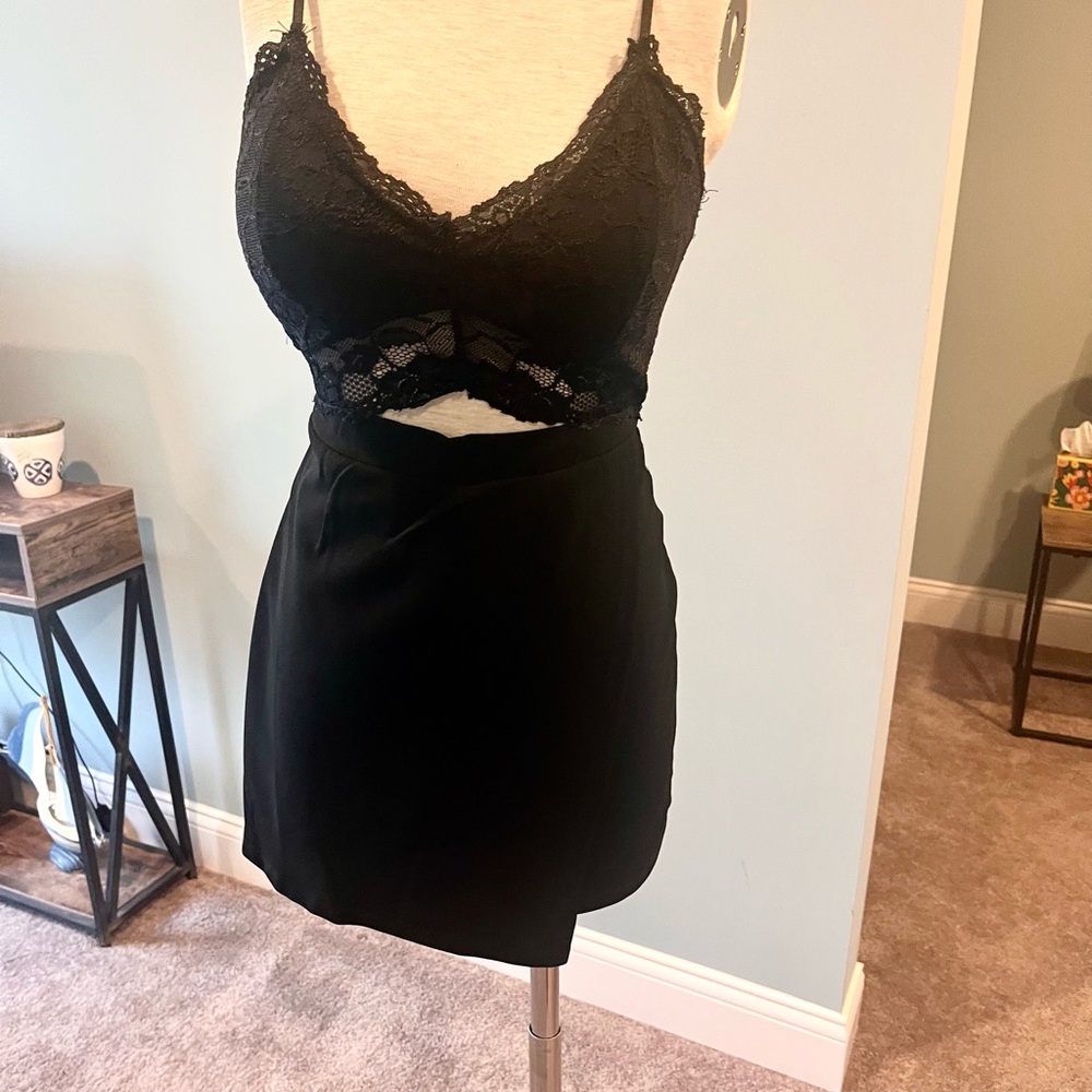 Justify Black Lace Chemise